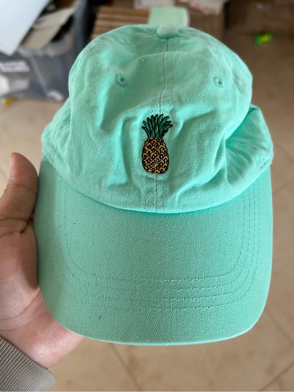 City hunter mint color Pineapple Baseball Cap #96